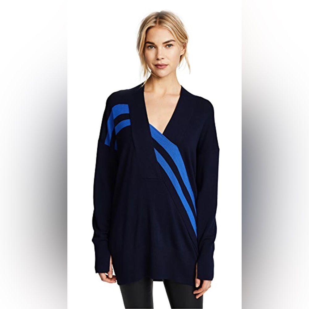 DISCONTINUED RAG & BONE NWOT Grace V-Neck Sweater in Navy— XXS
